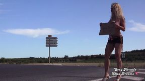 m exhibant nue en faisait de l autostop voici une nouvelle video d exhibition ...