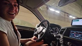 She Takes My Cock in Her Hand While We're Stuck in Traffic on the Highway