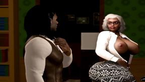 elderly big booty church lady gets seduced bu a big dick demon