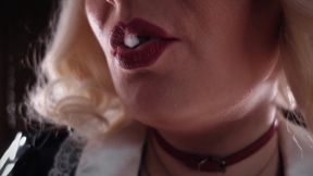 Smoking fetish - maid milf Arya Grander