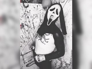 Ghostface Masturbating in Shower Horror Porn