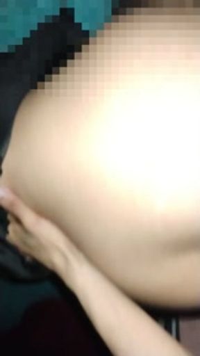 A quickie! Before her husband arrived. What a nice ass my neighbor has.