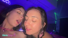 serena hill and sasha tatcha light up a neon night with wild chemistry