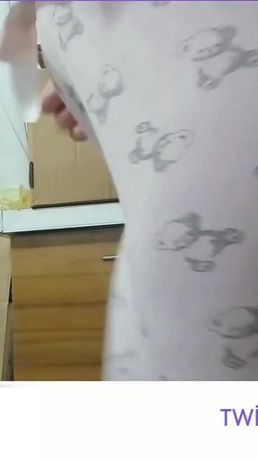 Masturbation in Pajamas- Caressed My Pussy- Turkish Porn- Big Ass- Turkish MILF- Camel Toe- Doggy in Pajamas