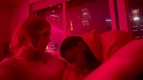 Ts Diana Deelight getting her toes and dick sucked by sissy slut sub man For her birthday