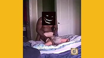 Black demon punishes a little white wife