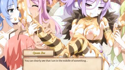 Sexy masked babes in costume get down and dirty in a cartoon hentai porn