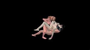 Animated Shemale Porn - Shemale & Man Double Penetrating Girl Pussy & Ass