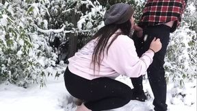 Icy Threesome with Sloppy Cocksuckers and Ragdolling on Snow-capped Mountains: My Hotwife's Steamy Sexcapade