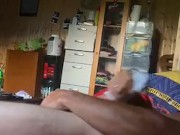 Sockjob panty sniffing