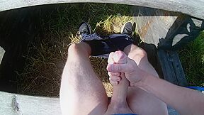 Caught By A Jogger Just When I Cuming...risky Public/outdoors