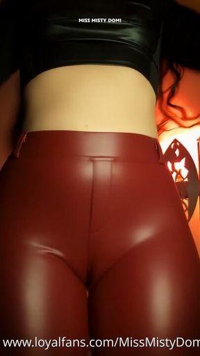 Red Leather Pants