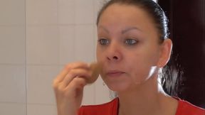 Carla make up fetish with full make up