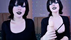 Naughty vampire girl Mavis Dracula turned into a cum eater after tasting your sperm! She needs more!