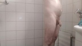 Hairy Gay in Shower