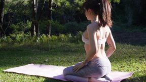 Relaxing Yoga Flow Wearing Leggings