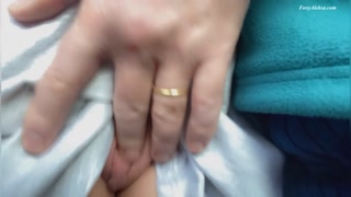 OMG!Dirty fingers touching my pussy in a cramped bus. Pussy without panties