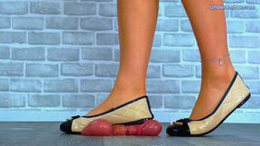202. Goddess Amber - Twisting On Your Cock & Balls Until They Explode Under My Posh Ballet Flats - Bug Cam - Trample Trampling CBT Crushing Shoejob