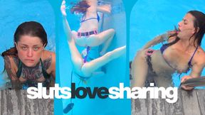 Sluts Love Sharing - Indica & Jasper -  UW Scuba GG