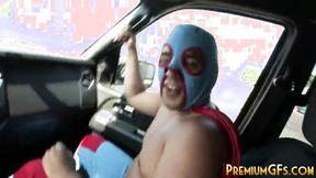 ”Facialised bukkake tart takes it like a pro”