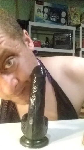 Slobbering on my dildo