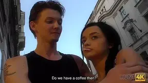 HUNT4K. Skinny Darling needs a lot of cash that’s why she becomes slut