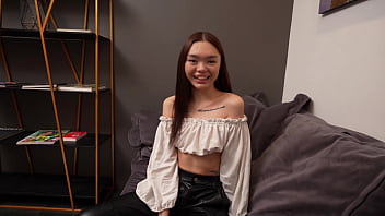 Asian girl Kwini Kim obediently answered all questions and was fucked hard