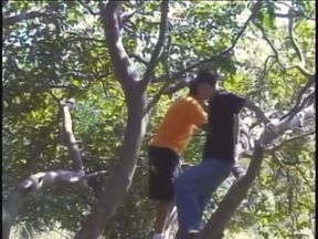 Caucasian twink ass slammed by boyfriend's big cock