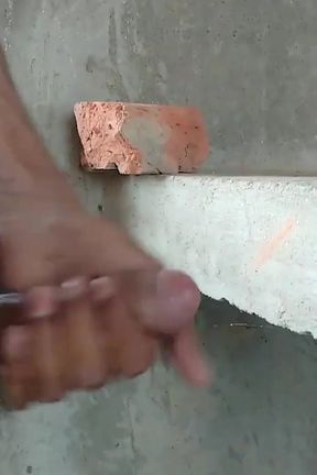 Indian Boy Masturbation and Cumshot in Public Area