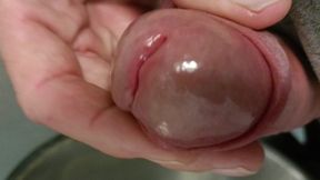 Public Urinals Wanking Wearing Work Clothes, Close up Cum