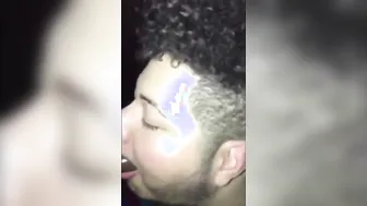 Chubby Latino Gives Passionate Blowjob to Hung Black Top