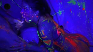 Glow group-sex