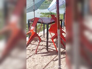 No pants below table on bar