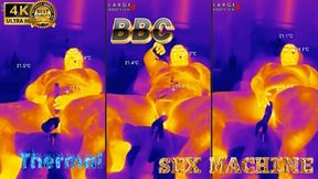 First BBC Sex Machine Fuck: Oiled Up BBW Cums Hard on Your Massive Cock, 15 Min Ride and Cum Countdown, POV Thermal (4K Portrait)