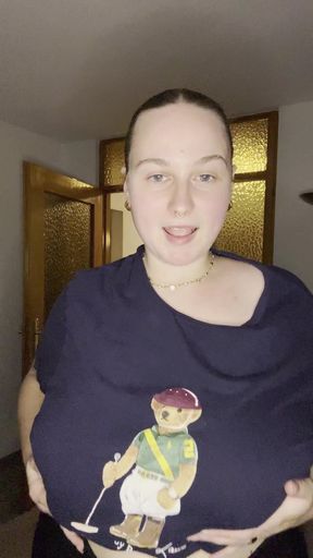Amateur with big tits and ass exposes her body for a dirty POV fuck