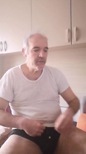 I Jerk My Hard Cock, Piss Twice in the Empty Bottle and Read a Book