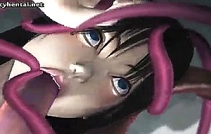 Animated babe fucked by tentacles