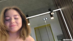 Fucked a Teenager 18 with Big Natural Ass at Home