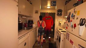 Caught friend's wife, Vanessa Cliff, jacking off - gets fucked hard and creampied