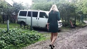 wild extreme nude car drive � Marta