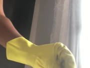 Latex glove fetish
