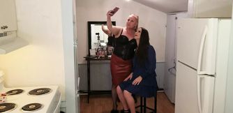 Man Feminized for Girls Night Out