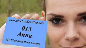 ”Anna first real porn casting”