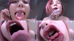 Nene Tanaka - Smell of Her Erotic Long Tongue and Spit Part 1 - wmv