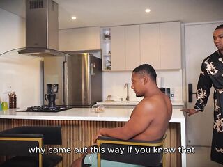 A bored gal discovered just what this babe needed: 2 large ebony schlongs in her butt during an interracial trio