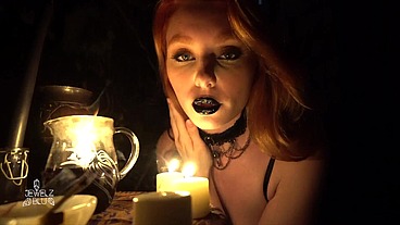 Smoking Hot Redhead - Witchcraft & Dildos