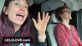 ”Babe talking all about behind the porn scenes while riding passenger in RV sharing details from candid daily life - Lelu Love”