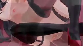 cute cat-anime girl being fucked