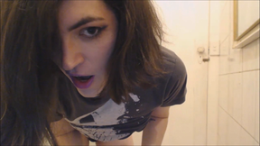 Punk Girlfriend Strips and Showers For You