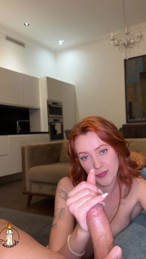 Handjob with Huge Load! POV Style Vertical